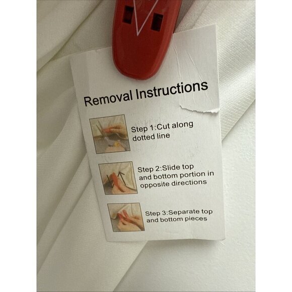 Mac Duggal Size 8 White 55696 One-Shoulder Long Sleeve Jersey Gown Dress New - Picture 7 of 12